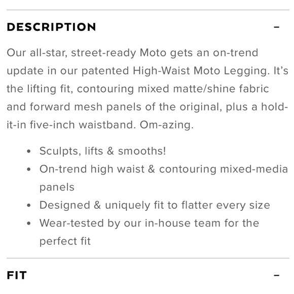 Alo High Waist Moto Leggings Black XS - Picture 5 of 6